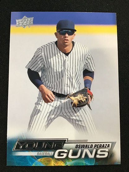 Oswald Peraza 2023 Upper Deck Goodwin Champions Young Guns YG - 17 - Columbia Hobby - Sports Card Boxes - Toploaders - Card Savers