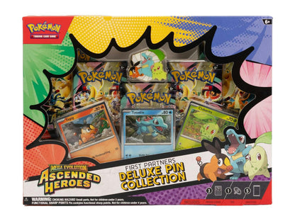 Pokemon Mega Evolution Ascended Heroes First Partners Deluxe Pin Collection Box | Columbia Sports Cards - Columbia Hobby - Sports Card Boxes - Toploaders - Card Savers