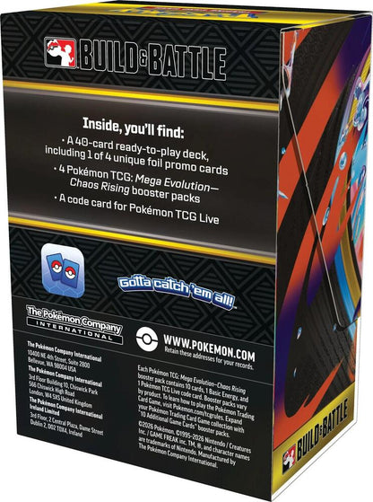 Pokemon Mega Evolution: Chaos Rising Build & Battle Box | Columbia Sports Cards - Columbia Sports Cards