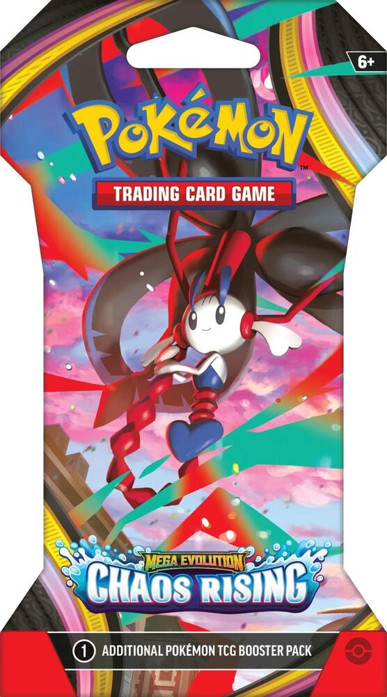 Pokemon Mega Evolution: Chaos Rising Sleeved Booster Pack | Columbia Sports Cards - Columbia Hobby - Sports Card Boxes - Toploaders - Card Savers