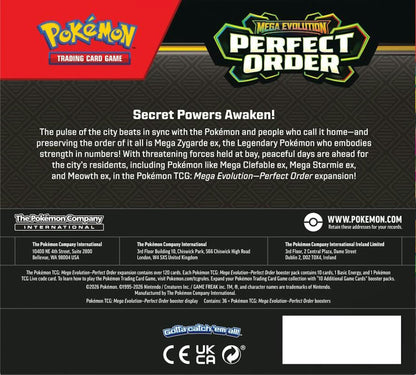 Pokemon Mega Evolution: Perfect Order Booster Box - Columbia Hobby - Sports Card Boxes - Toploaders - Card Savers