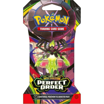 Pokemon Mega Evolution Perfect Order Sleeved Booster Pack | Columbia Sports Cards - Columbia Hobby - Sports Card Boxes - Toploaders - Card Savers