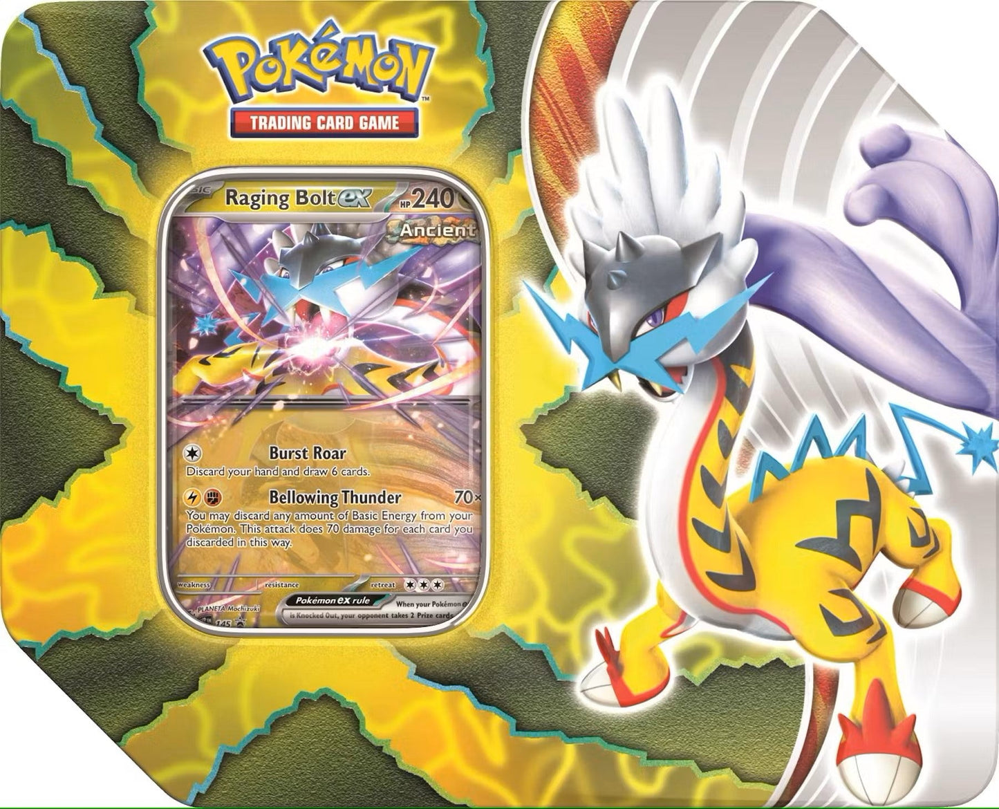 Pokemon Paradox Destinies Tin - Columbia Hobby - Sports Card Boxes - Toploaders - Card Savers