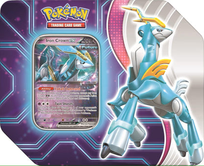 Pokemon Paradox Destinies Tin - Columbia Hobby - Sports Card Boxes - Toploaders - Card Savers