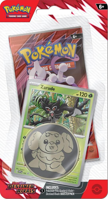 Pokemon Scarlet & Violet: Destined Rivals Checklane Booster - Columbia Hobby - Sports Card Boxes - Toploaders - Card Savers