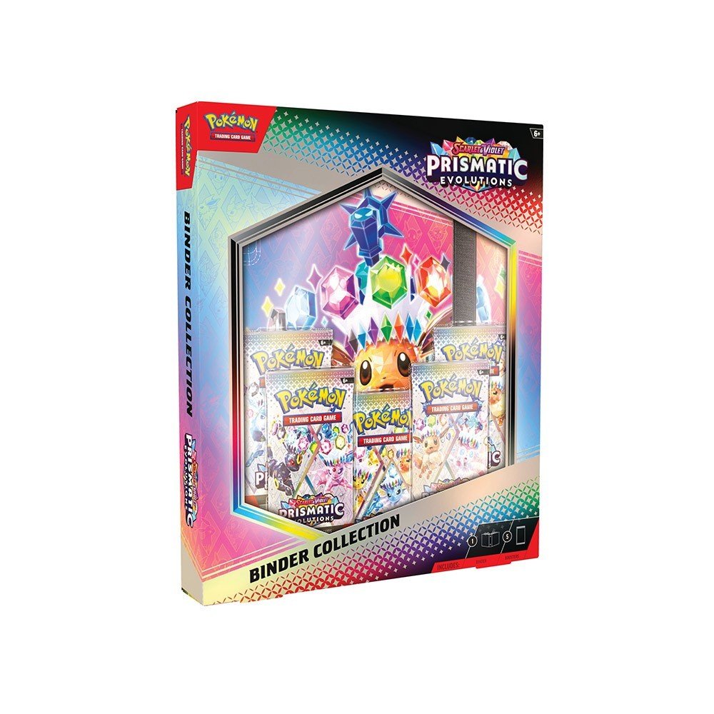 Pokemon Scarlet & Violet Prismatic Evolutions Binder Collection Box - Columbia Hobby - Sports Card Boxes - Toploaders - Card Savers