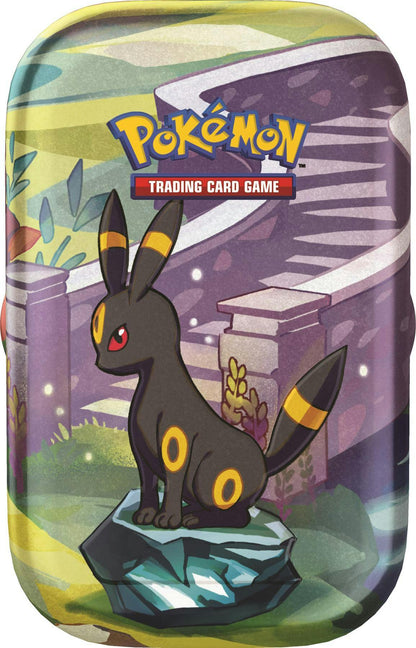 Pokemon Scarlet & Violet Prismatic Evolutions Mini Tin - Columbia Hobby - Sports Card Boxes - Toploaders - Card Savers