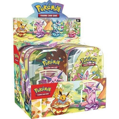 Pokemon Scarlet & Violet Prismatic Evolutions Mini Tin - Columbia Hobby - Sports Card Boxes - Toploaders - Card Savers