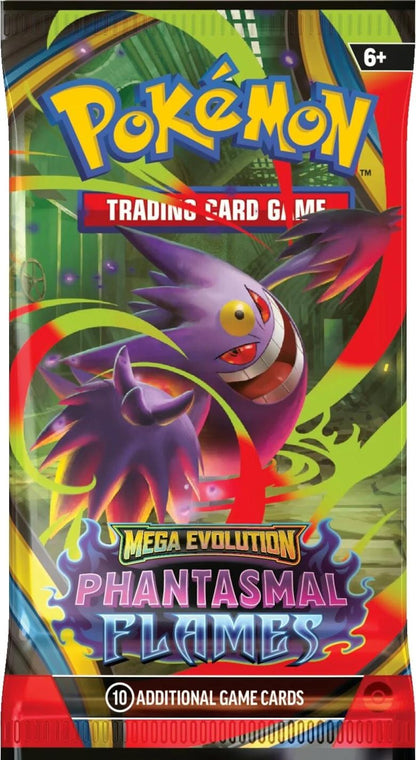 Pokémon TCG: Mega Evolution – Phantasmal Flames Booster Box (Presell) - Columbia Hobby - Sports Card Boxes - Toploaders - Card Savers