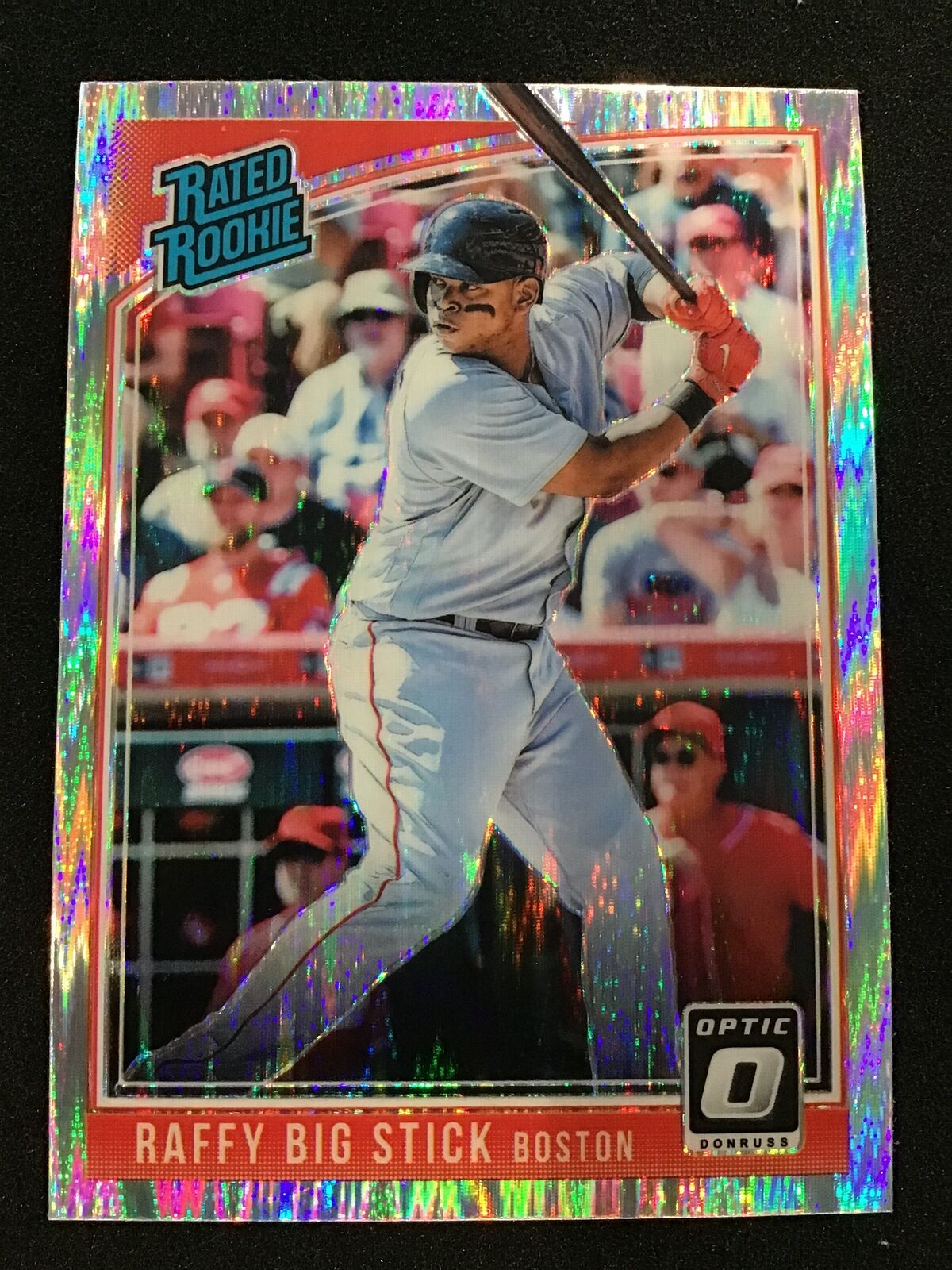Rafael Devers 2018 Donruss Optic 35 Shock Rated Rookie - Boston Red Sox - Columbia Hobby - Sports Card Boxes - Toploaders - Card Savers
