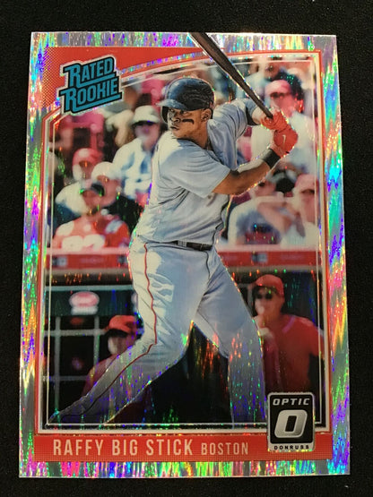 Rafael Devers 2018 Donruss Optic 35 Shock Rated Rookie - Boston Red Sox - Columbia Hobby - Sports Card Boxes - Toploaders - Card Savers