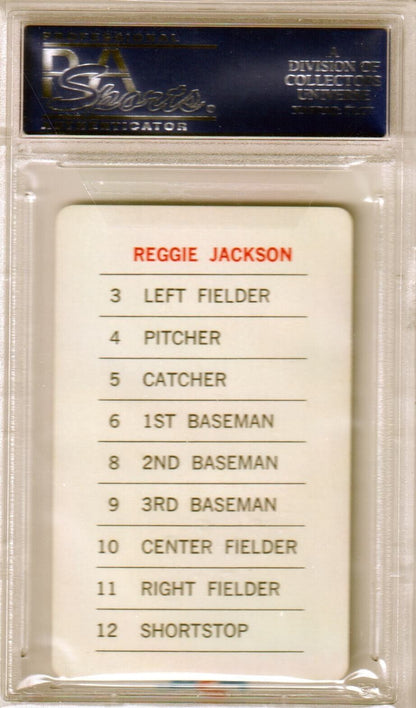 REGGIE JACKSON 1970 Milton Bradley PSA 8 MN - MT - ATHLETICS - Columbia Hobby - Sports Card Boxes - Toploaders - Card Savers
