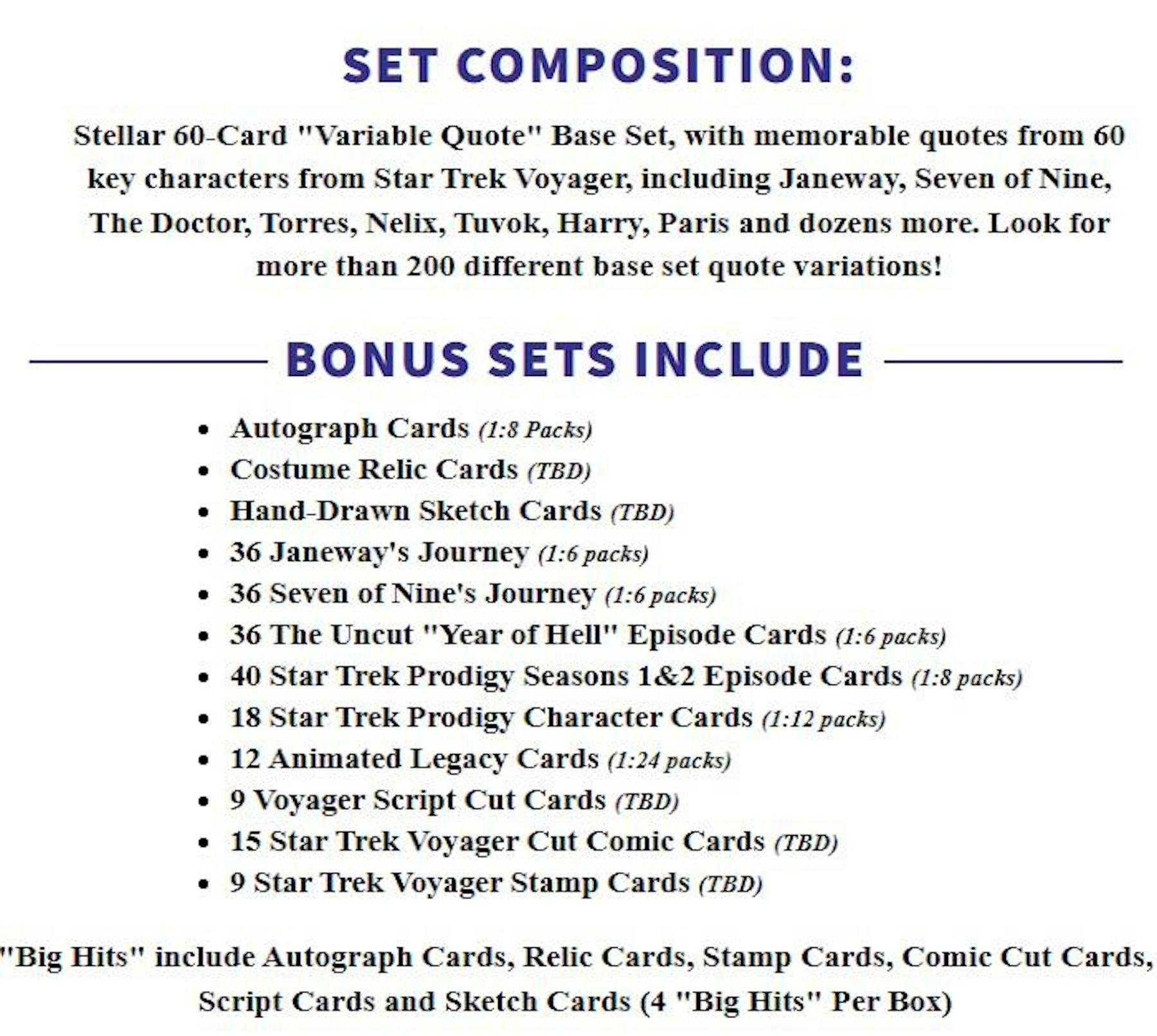 2026 Rittenhouse Star Trek Voyager Archives & Inscriptions Hobby Box | Columbia Sports Cards | Columbia Hobby - Sports Card Boxes - Toploaders - Card Savers.