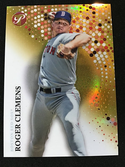 Roger Clemens 2022 Topps Pristine 124 Pristine Gold Refractor /50 Red Sox - Columbia Hobby - Sports Card Boxes - Toploaders - Card Savers