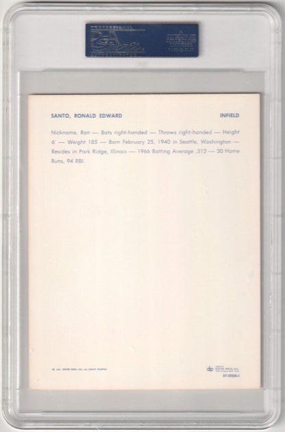 RON SANTO 1967 Dexter Press Premiums PSA 6 EX - MT - CUBS - Columbia Hobby - Sports Card Boxes - Toploaders - Card Savers
