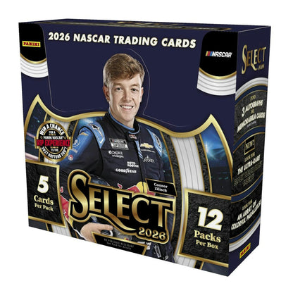 2026 Panini Select NASCAR Racing Hobby Box
Select NASCAR Black Color Blast insert card
Panini Select NASCAR autograph card