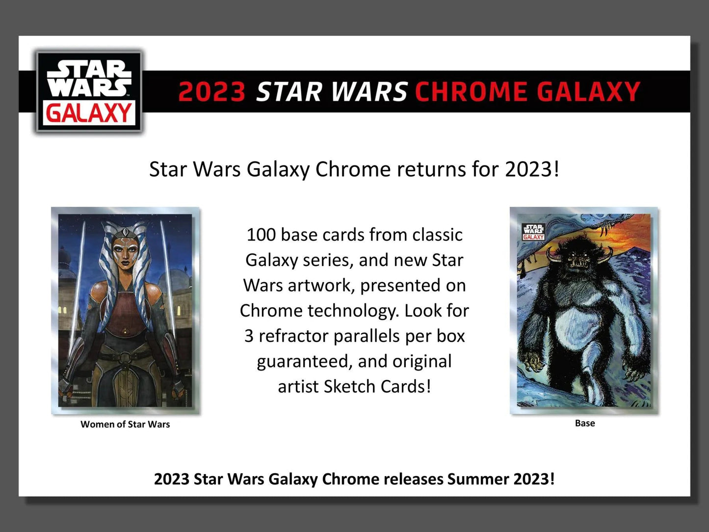 Star Wars Chrome Galaxy Hobby Box (Topps 2023) - Columbia Hobby - Sports Card Boxes - Toploaders - Card Savers