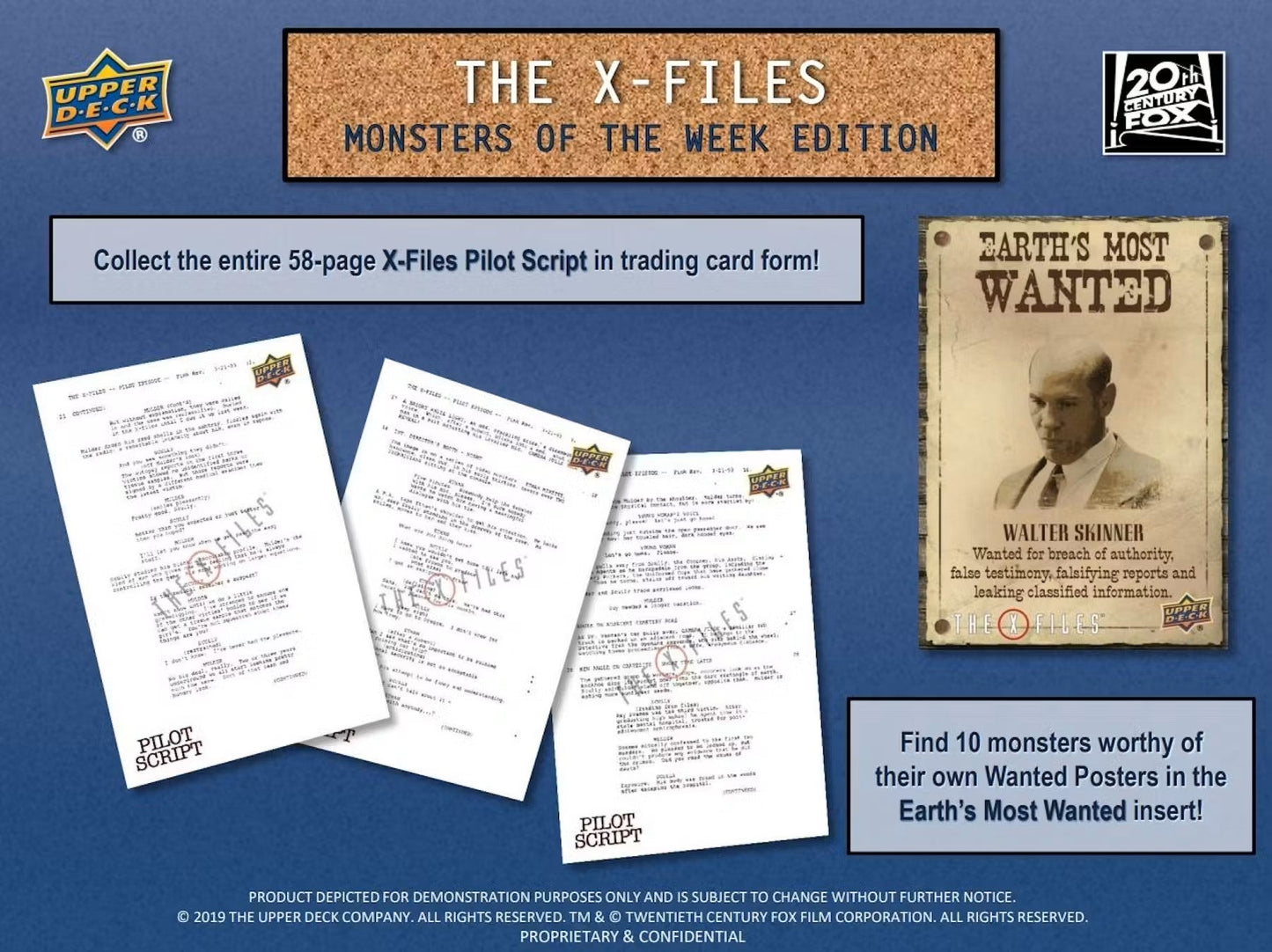The X - Files: Monsters of the Week Trading Cards (Upper Deck 2024) - Columbia Hobby - Sports Card Boxes - Toploaders - Card Savers