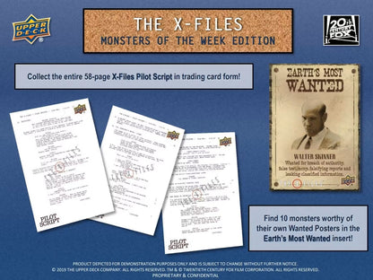 The X - Files: Monsters of the Week Trading Cards (Upper Deck 2024) - Columbia Hobby - Sports Card Boxes - Toploaders - Card Savers