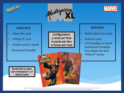 Upper Deck 2024 Marvel Masterpieces XL (featuring Joe Jusko) Hobby Box - Columbia Hobby - Sports Card Boxes - Toploaders - Card Savers