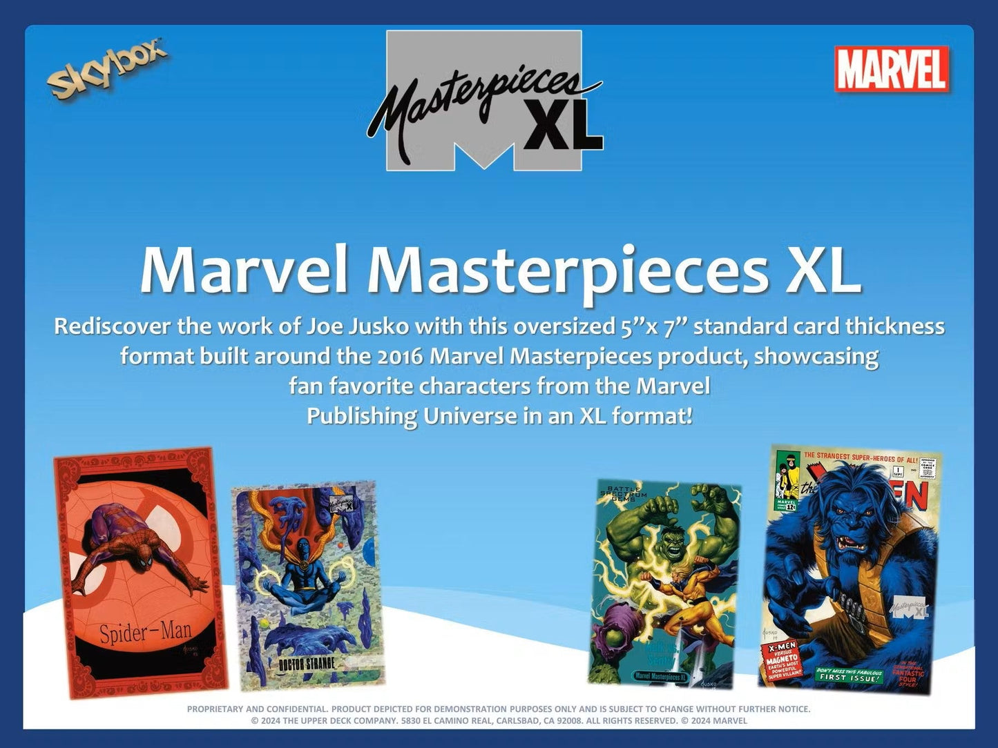 Upper Deck 2024 Marvel Masterpieces XL (featuring Joe Jusko) Hobby Box - Columbia Hobby - Sports Card Boxes - Toploaders - Card Savers