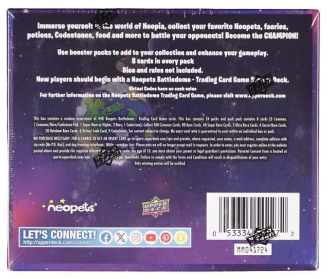 Upper Deck Neopets Battledome Defenders of Neopia Booster Box - Columbia Hobby - Sports Card Boxes - Toploaders - Card Savers