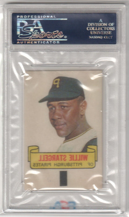 WILLIE STARGELL 1966 Topps Rub - Offs PSA 6 EX - MT - PIRATES - Columbia Hobby - Sports Card Boxes - Toploaders - Card Savers