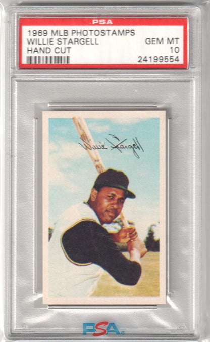 WILLIE STARGELL 1969 Topps #545 PSA 8 NM - MT - PIRATES - Columbia Hobby - Sports Card Boxes - Toploaders - Card Savers