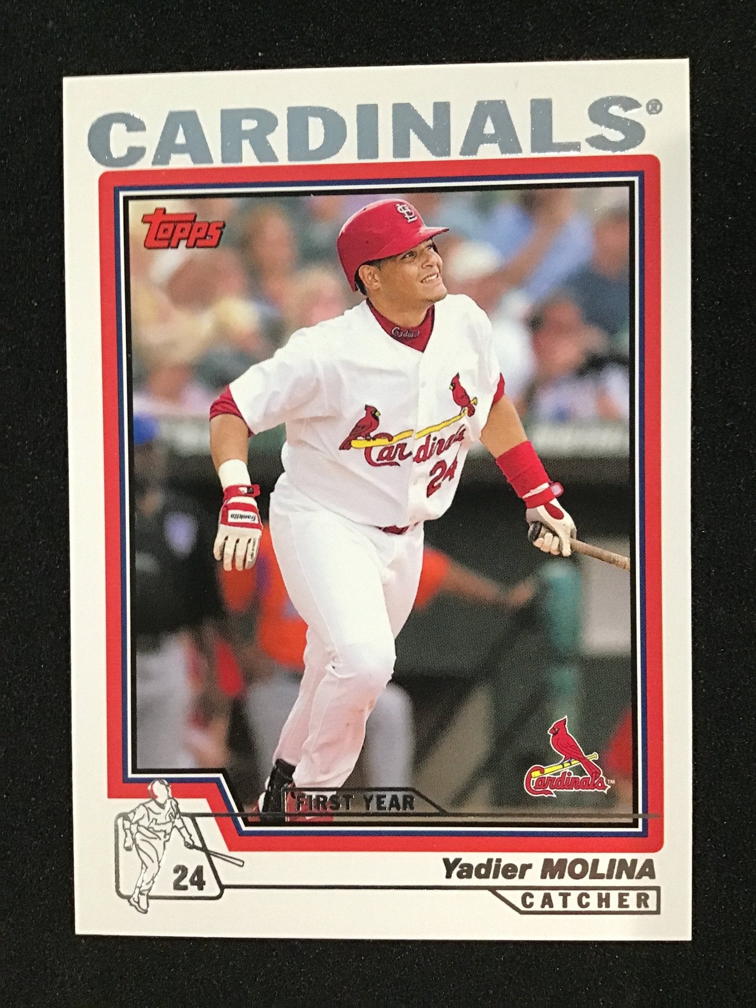 Yadier Molina 2004 Topps 324 RC Rookie - St. Louis Cardinals - Columbia Hobby - Sports Card Boxes - Toploaders - Card Savers