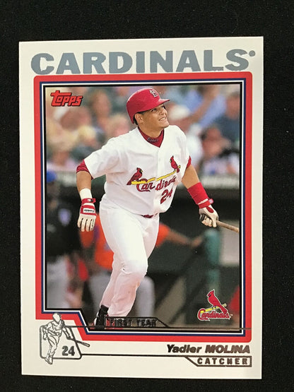 Yadier Molina 2004 Topps 324 RC Rookie - St. Louis Cardinals - Columbia Hobby - Sports Card Boxes - Toploaders - Card Savers