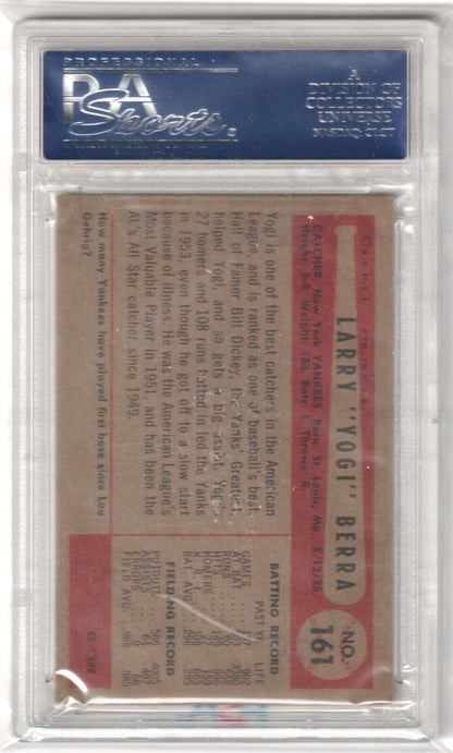 YOGI BERRA 1954 Bowman #161 PSA 4 VG - EX - YANKEES - Columbia Hobby - Sports Card Boxes - Toploaders - Card Savers