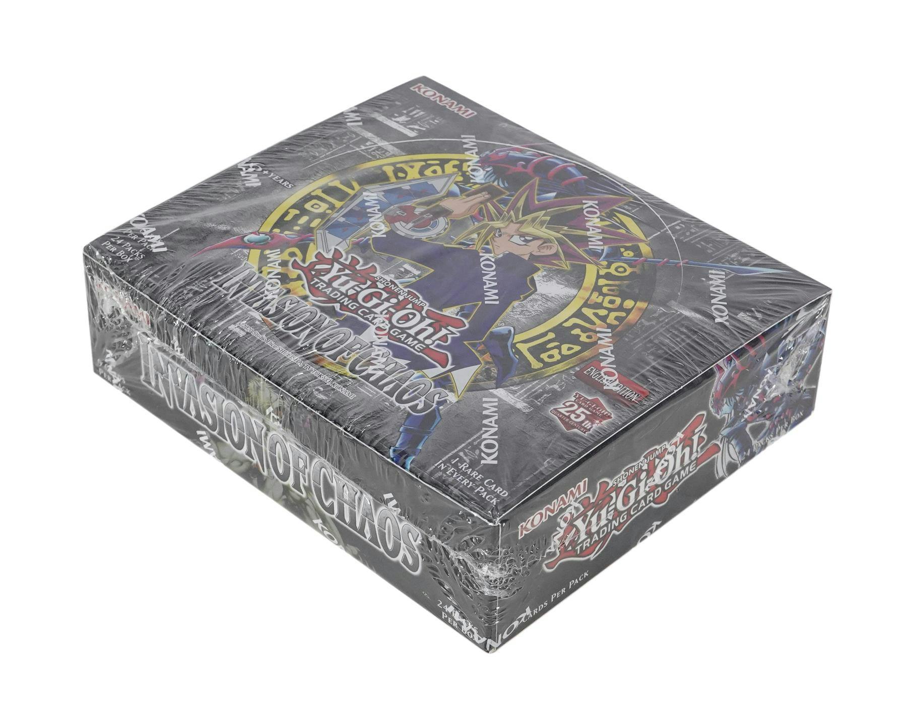 Yu - Gi - Oh 25th Anniversary: Invasion of Chaos Booster Box - Columbia Hobby - Sports Card Boxes - Toploaders - Card Savers