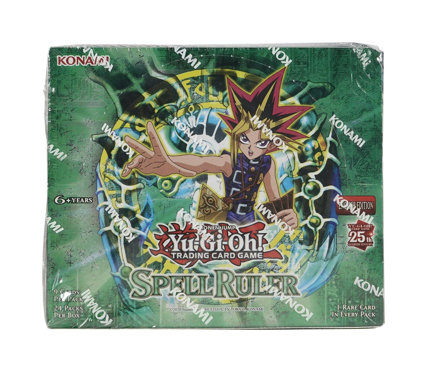 Yu - Gi - Oh 25th Anniversary: Spell Ruler Booster Box - Columbia Hobby - Sports Card Boxes - Toploaders - Card Savers