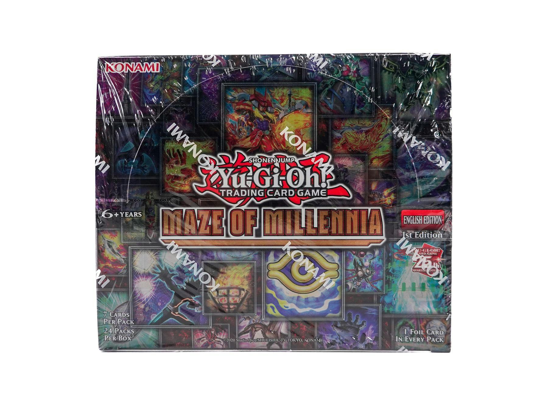 Yu - GI - Oh Maze Of Millenia Booster Box - Columbia Hobby - Sports Card Boxes - Toploaders - Card Savers
