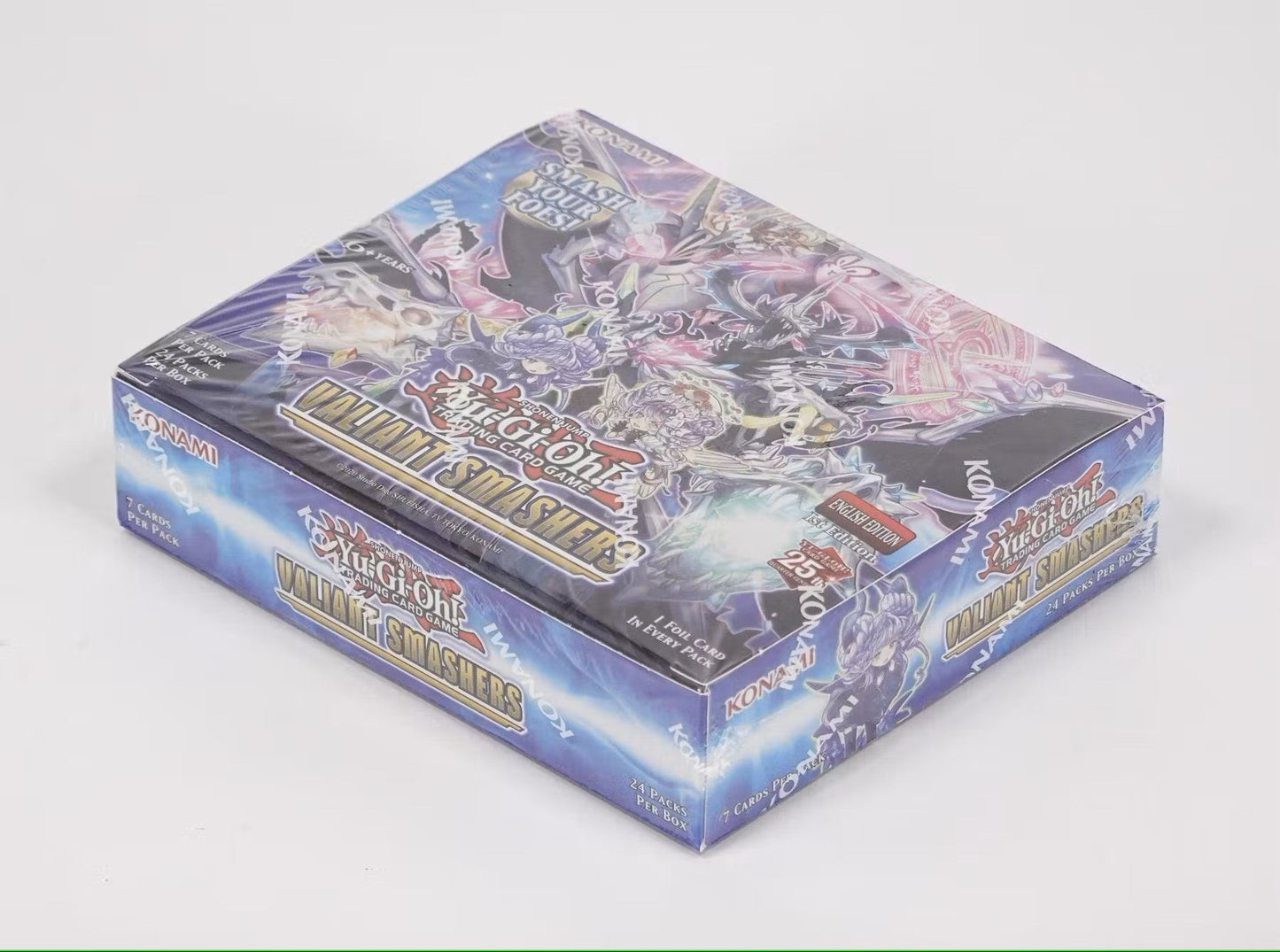 Yu - Gi - Oh Valiant Smashers Booster Box - Columbia Hobby - Sports Card Boxes - Toploaders - Card Savers