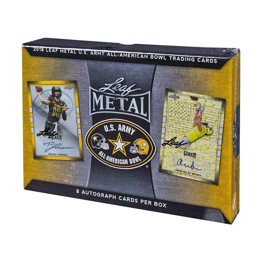 2018 Leaf Metal US Army All - American Bowl Football Box - Columbia Hobby - Sports Card Boxes - Toploaders - Card Savers