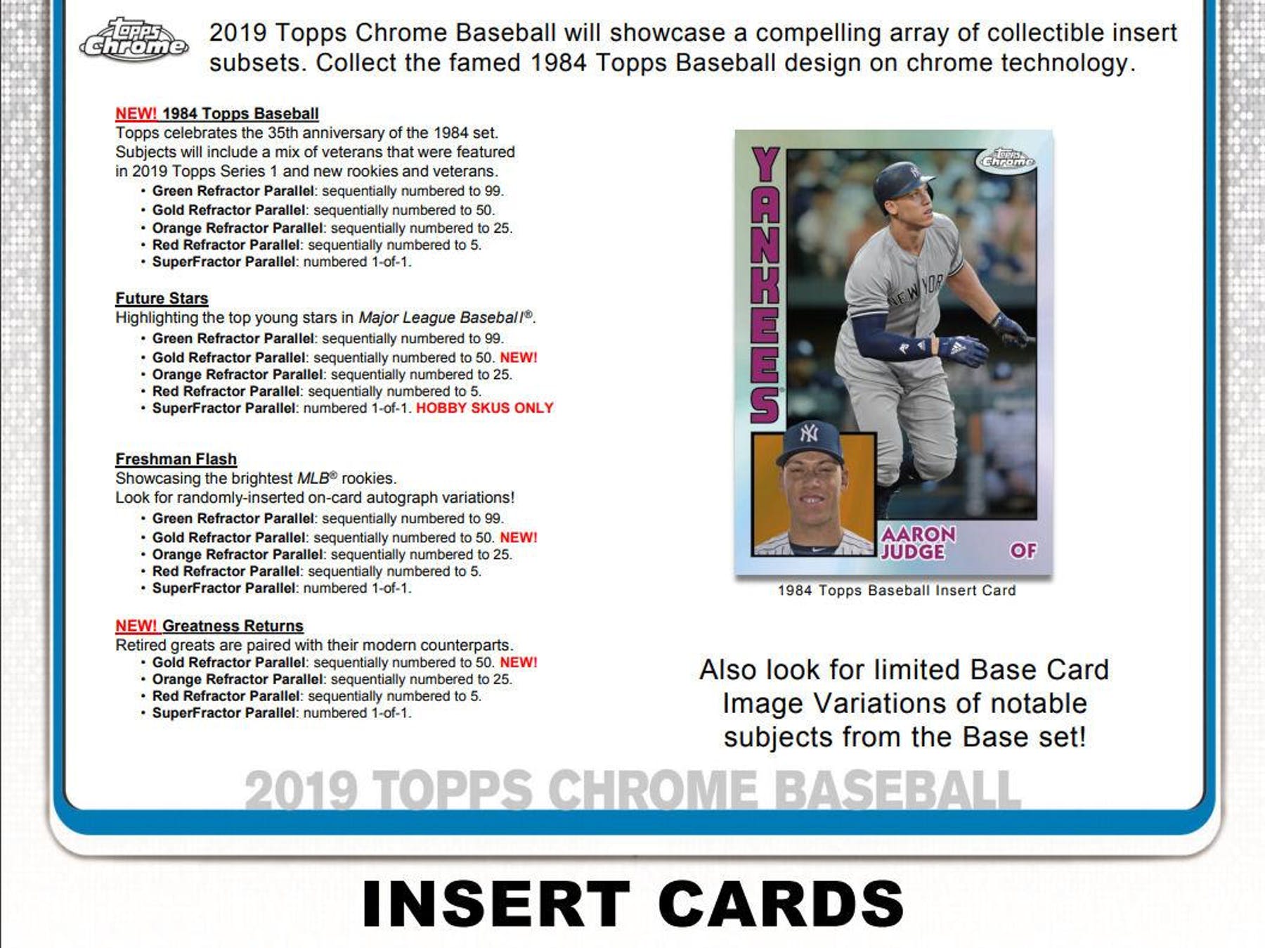 2019 Topps Chrome Baseball Jumbo Box - Columbia Hobby - Sports Card Boxes - Toploaders - Card Savers