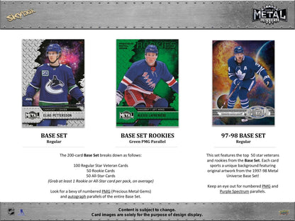2020 - 21 Upper Deck Skybox Metal Universe Hockey Hobby Box - Columbia Hobby - Sports Card Boxes - Toploaders - Card Savers