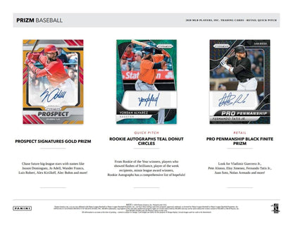 2020 Panini Prizm Quick Pitch Baseball Hobby Box - Columbia Hobby - Sports Card Boxes - Toploaders - Card Savers