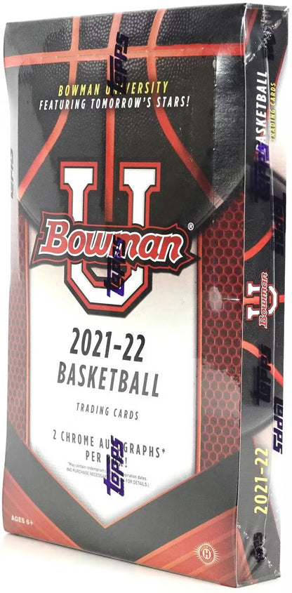 2021 - 22 Bowman University Basketball Hobby Box - Columbia Hobby - Sports Card Boxes - Toploaders - Card Savers