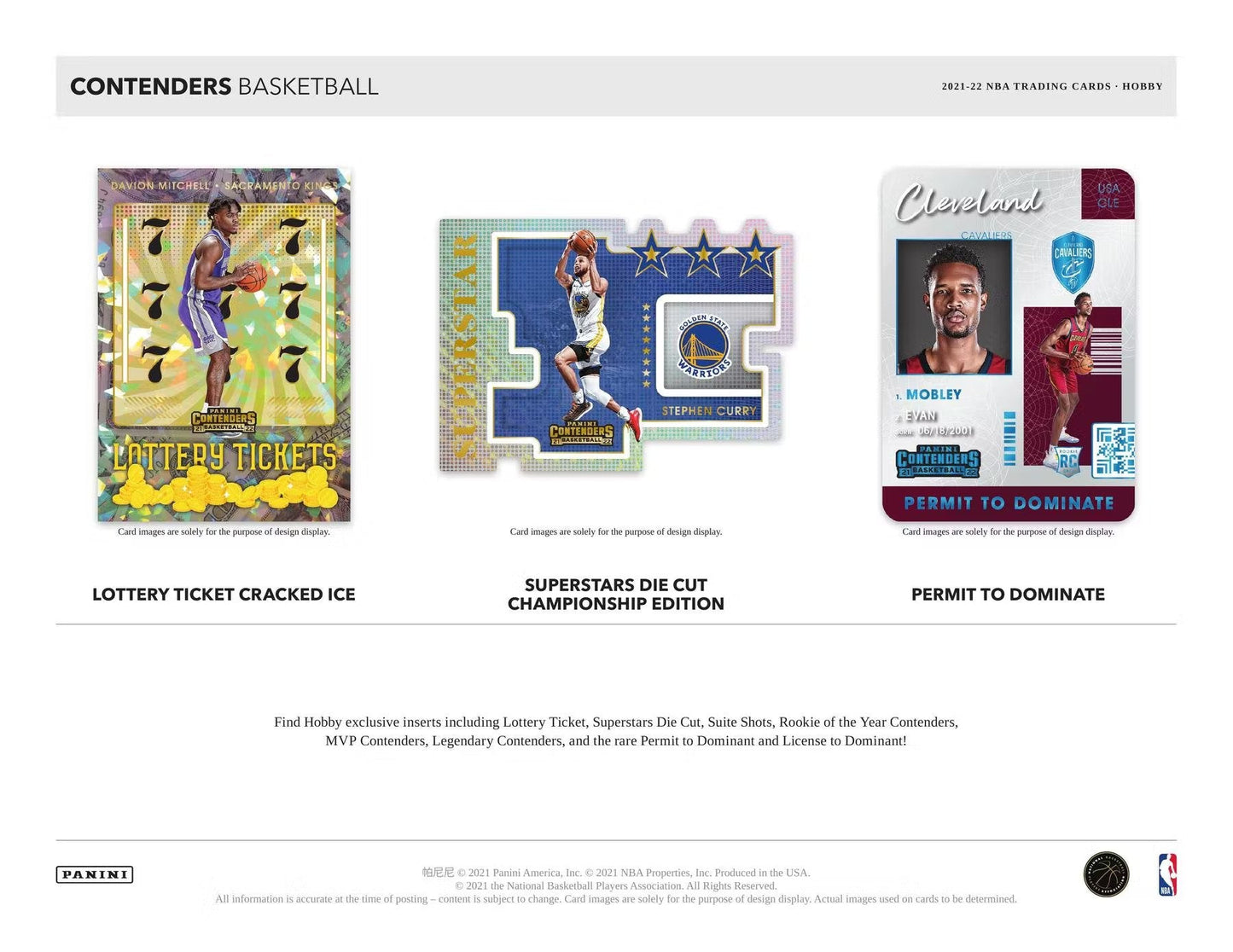 2021 - 22 Panini Contenders Basketball Hobby Box - Columbia Hobby - Sports Card Boxes - Toploaders - Card Savers