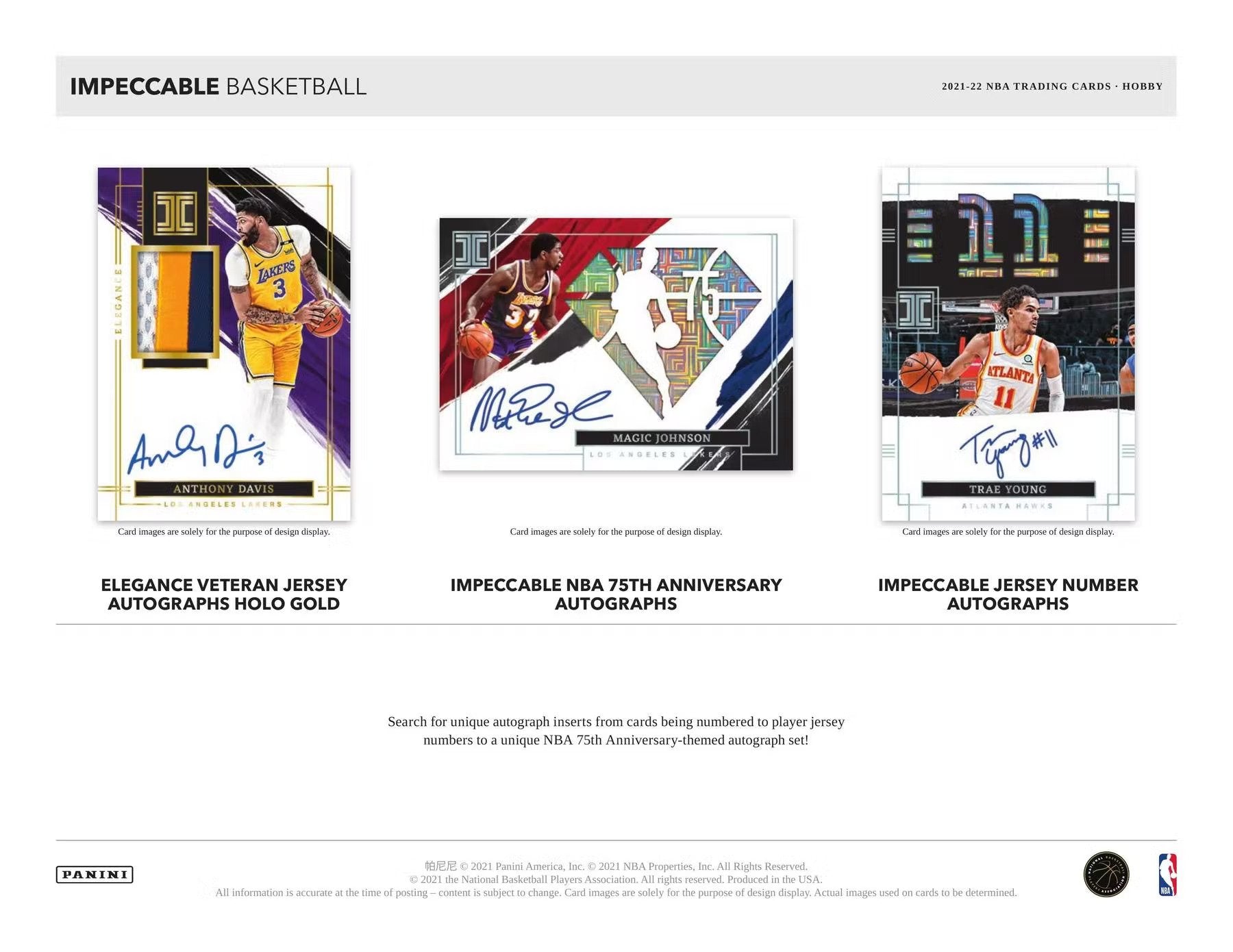 2021 - 22 Panini Impeccable Basketball Hobby Box - Columbia Hobby - Sports Card Boxes - Toploaders - Card Savers