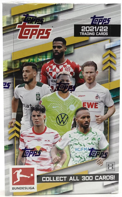2021 - 22 Topps Bundesliga Soccer Hobby Box - Columbia Hobby - Sports Card Boxes - Toploaders - Card Savers