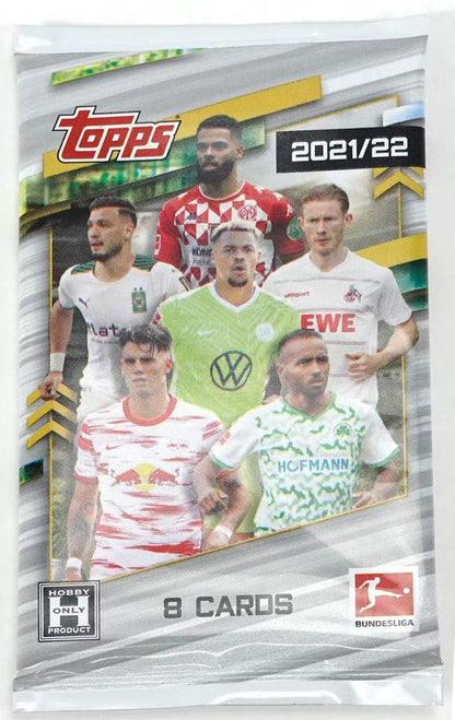 2021 - 22 Topps Bundesliga Soccer Hobby Box - Columbia Hobby - Sports Card Boxes - Toploaders - Card Savers
