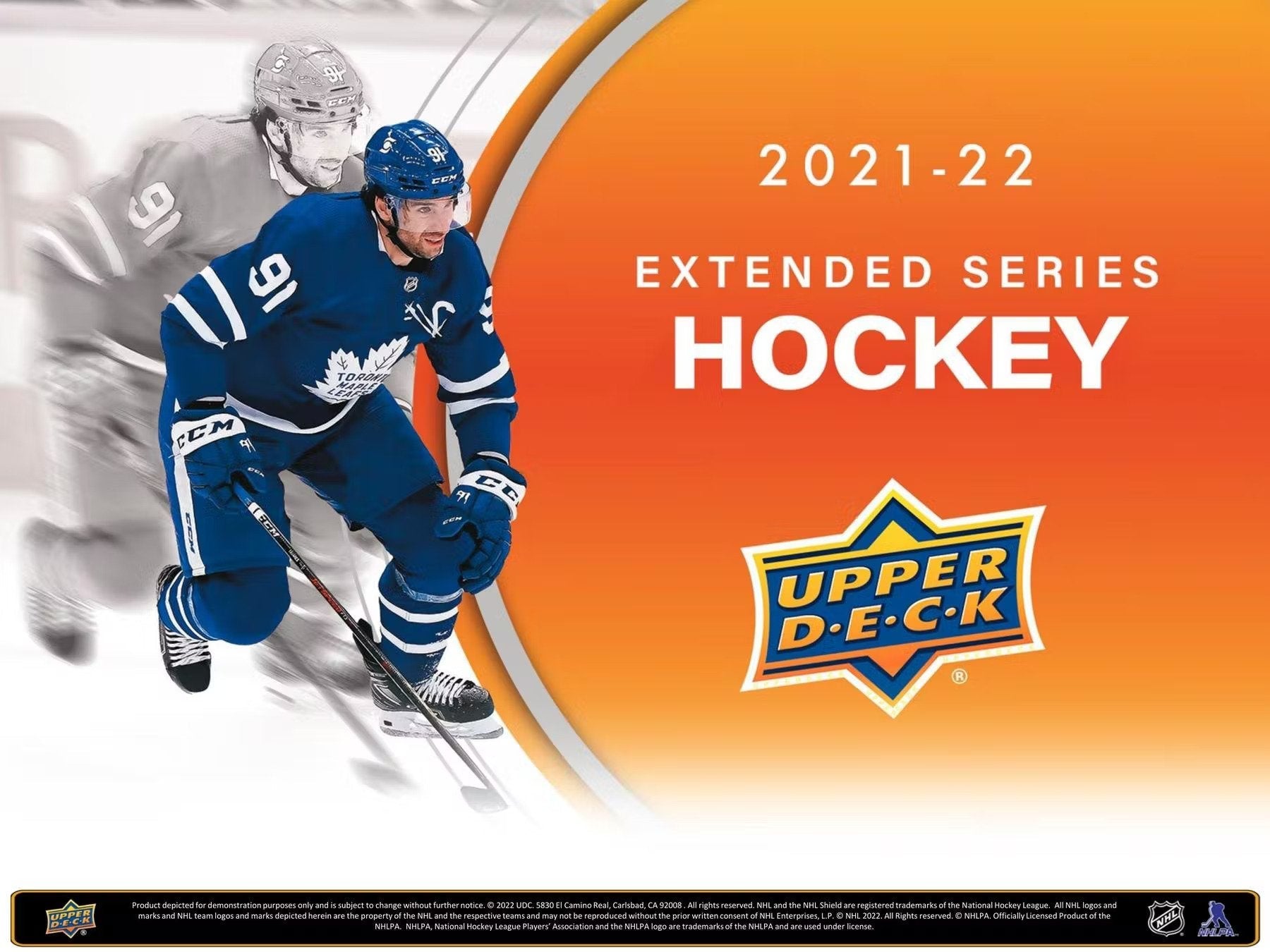 2021 - 22 Upper Deck Extended Series Hockey Hobby Box - Columbia Hobby - Sports Card Boxes - Toploaders - Card Savers