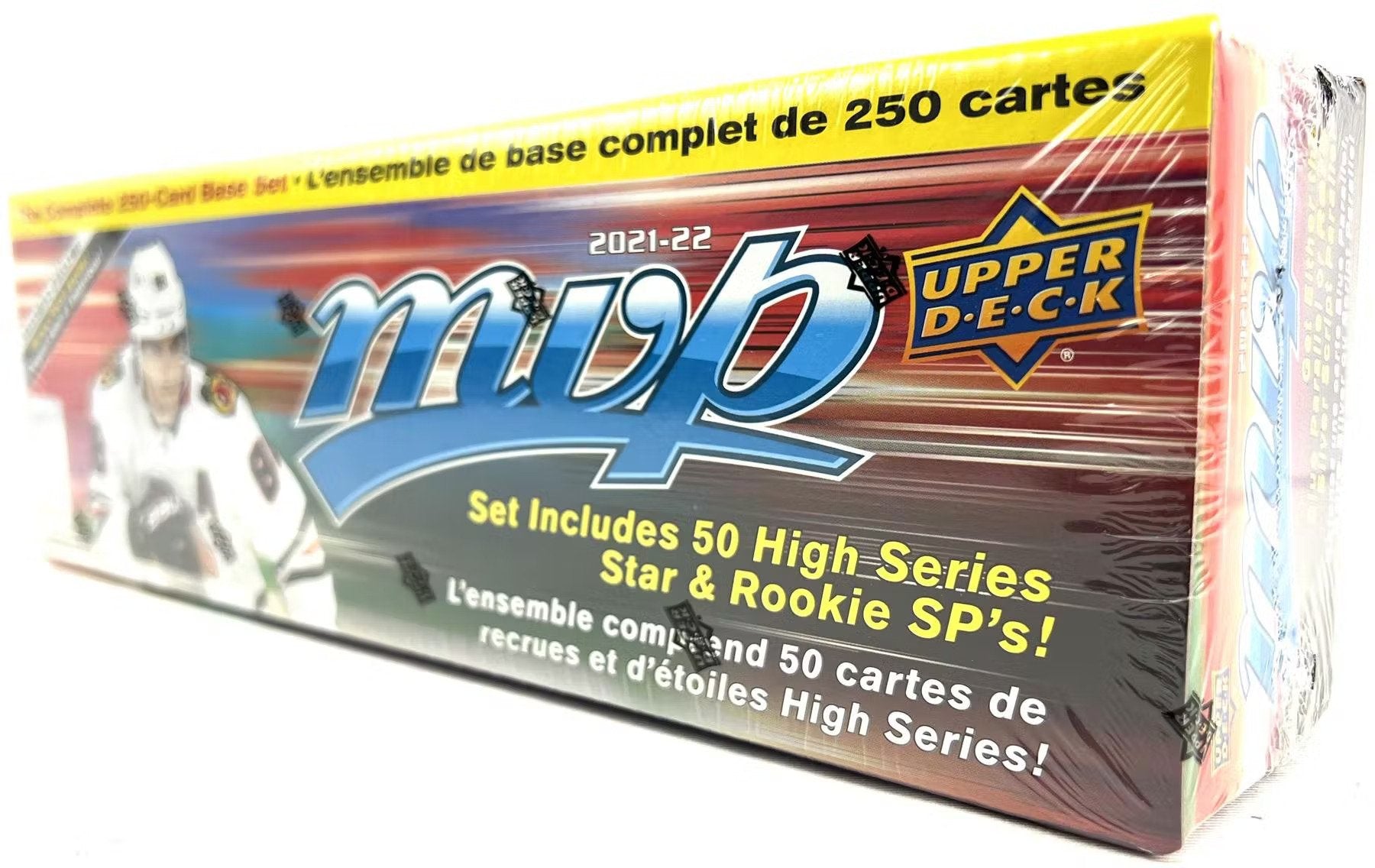 2021 - 22 Upper Deck MVP Hockey Box Set - Columbia Hobby - Sports Card Boxes - Toploaders - Card Savers