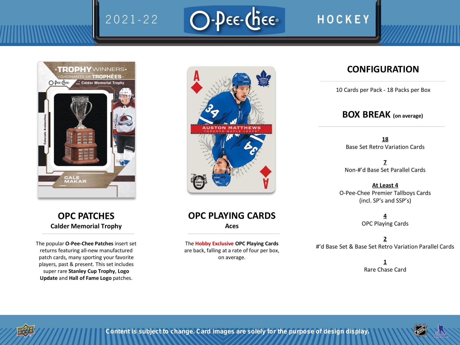 2021 - 22 Upper Deck O - Pee - Chee Hockey Hobby Box - Columbia Hobby - Sports Card Boxes - Toploaders - Card Savers