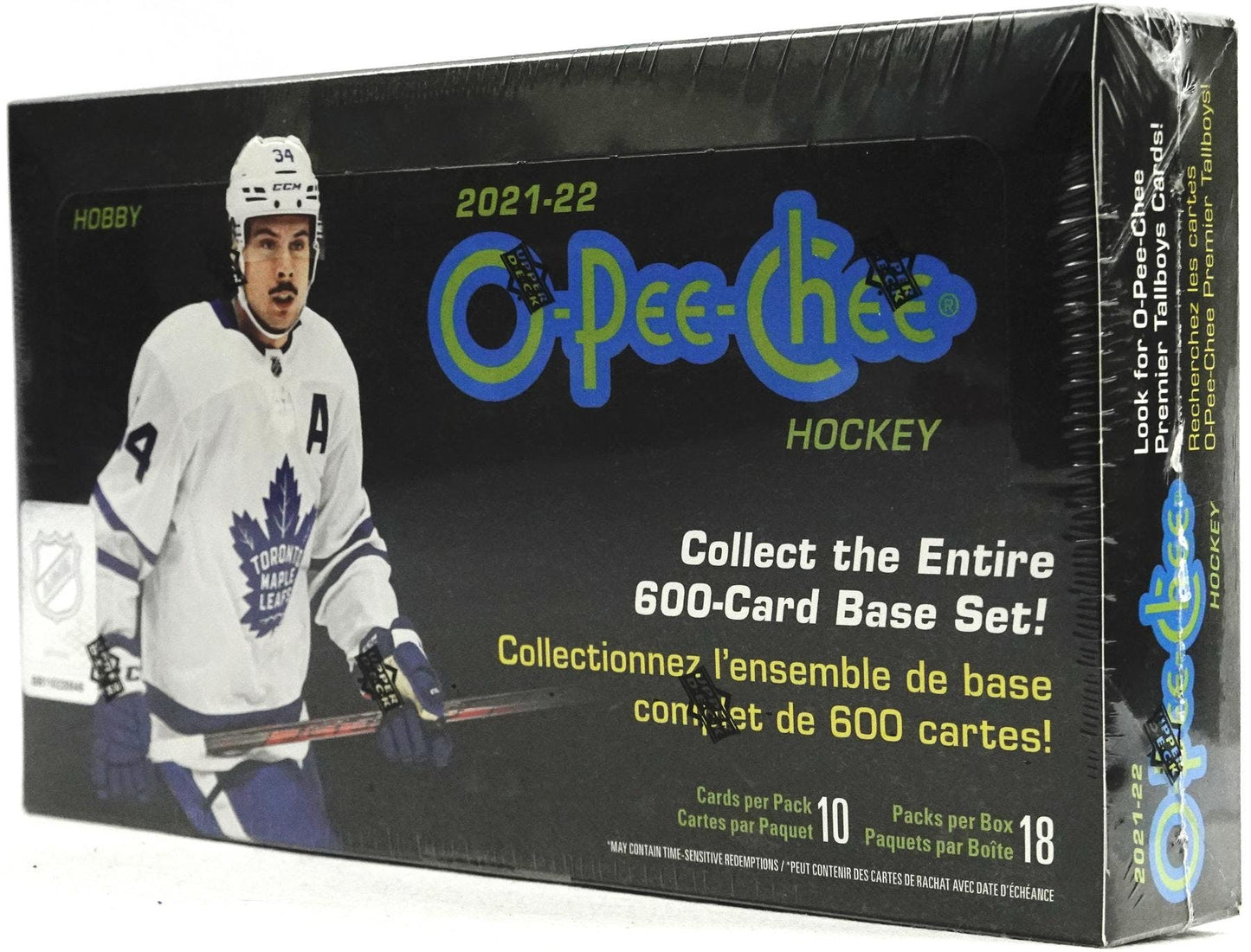 2021 - 22 Upper Deck O - Pee - Chee Hockey Hobby Box - Columbia Hobby - Sports Card Boxes - Toploaders - Card Savers