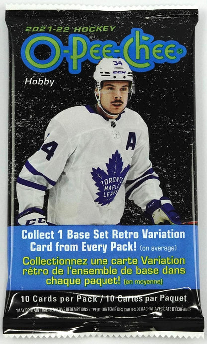2021 - 22 Upper Deck O - Pee - Chee Hockey Hobby Box - Columbia Hobby - Sports Card Boxes - Toploaders - Card Savers