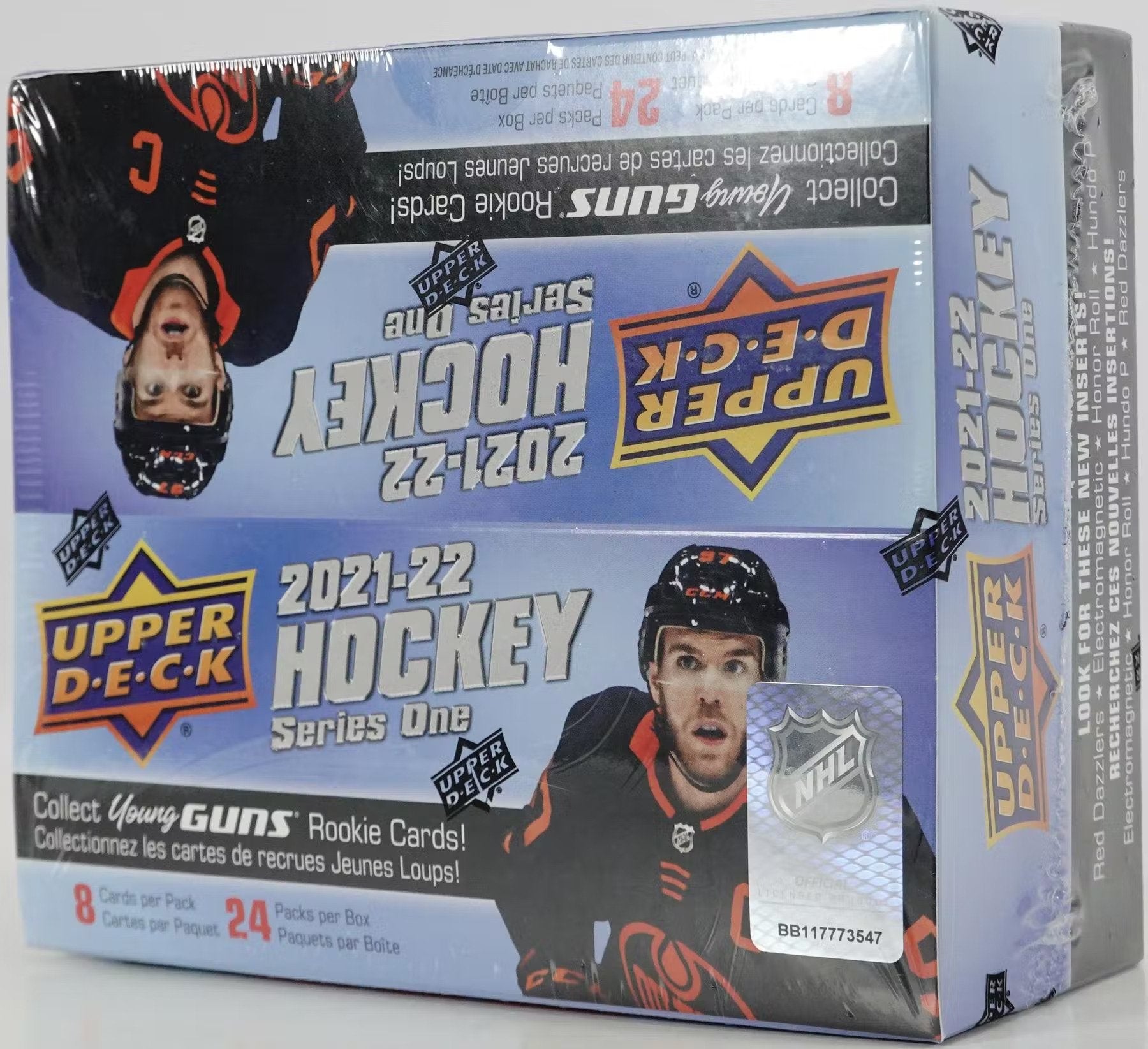 2021 - 22 Upper Deck Series 1 Hockey Retail 24 - Pack Box - Columbia Hobby - Sports Card Boxes - Toploaders - Card Savers